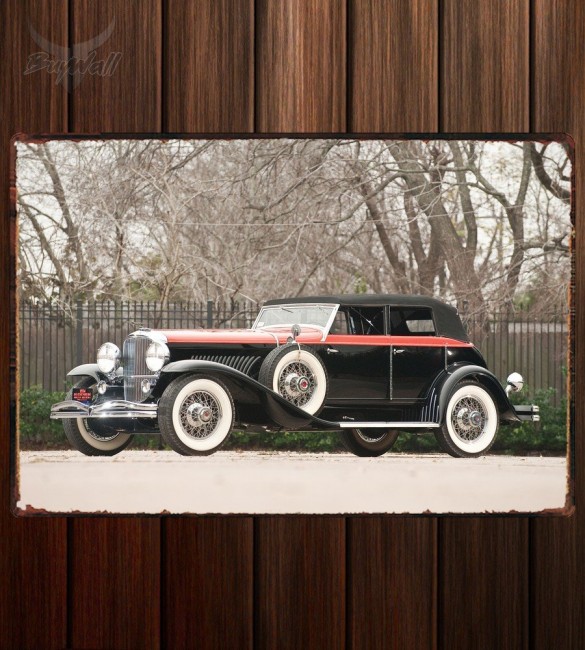 Металлическая табличка Duesenberg J 521 Riviera Phaeton by Brunn Металлическая табличка Duesenberg J 521 Riviera Phaeton by Brunn